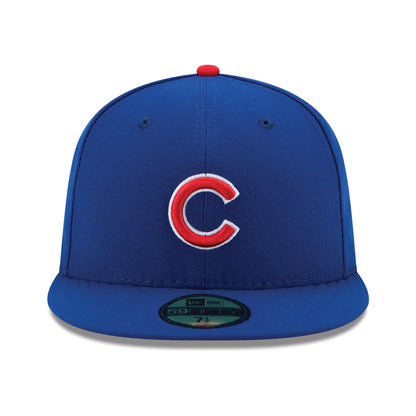 New Era 59FIFTY Chicago Cubs Baseball Cap - MLB On Field AC Perf - Blue
