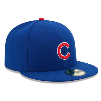 New Era 59FIFTY Chicago Cubs Baseball Cap - MLB On Field AC Perf - Blue