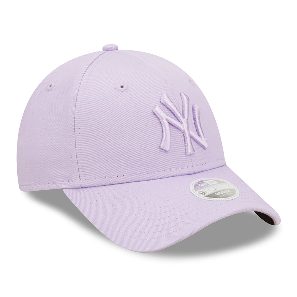 New Era Womens 9FORTY New York Yankees Baseball Cap - MLB League Essential - Lilac