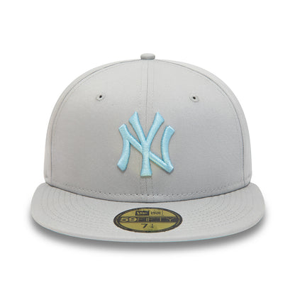 New Era 59FIFTY New York Yankees Baseball Cap - MLB League Essential - Light Grey-Light Blue