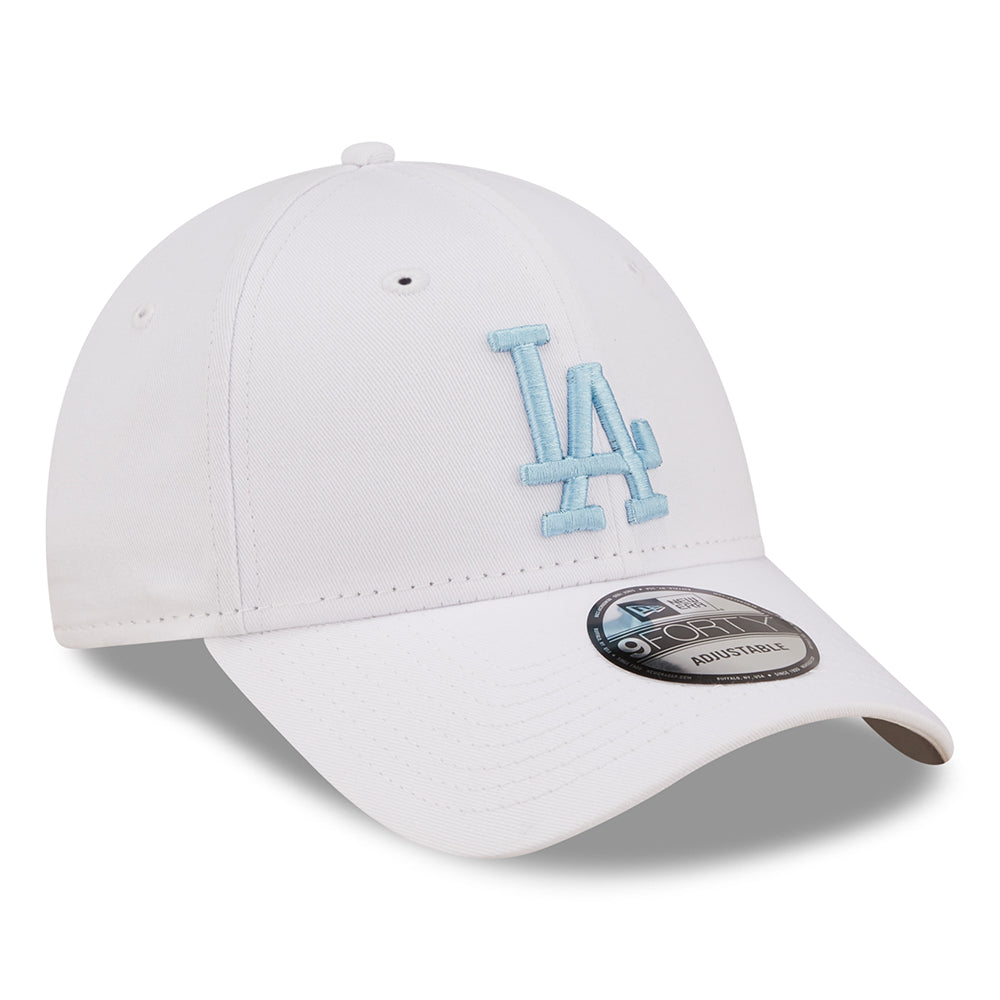 New Era 9FORTY L.A. Dodgers Baseball Cap - MLB League Essential - White-Light Blue