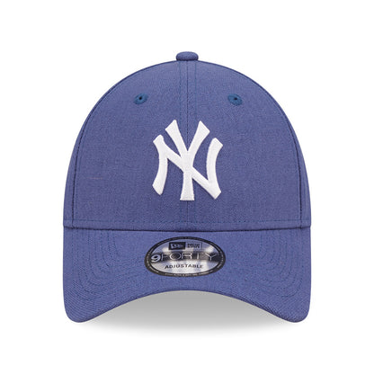 New Era 9FORTY New York Yankees Baseball Cap - MLB Linen - Blue-White