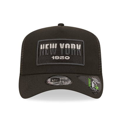 New Era New York A-Frame Trucker Cap - USA State - Black
