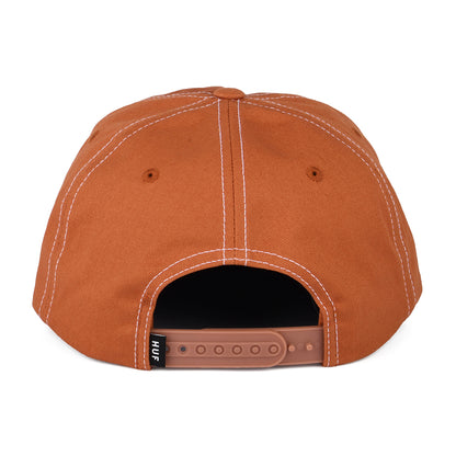 HUF Triple Triangle Unstructured Snapback Cap - Camel-White