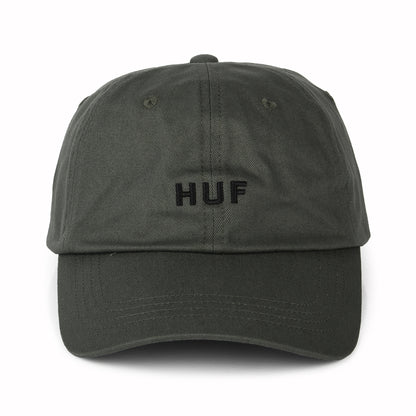 HUF Original Logo Curved Brim Cotton Baseball Cap - Olive