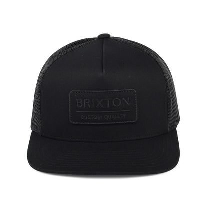 Brixton Hats Palmer Proper MP Trucker Cap - Black On Black