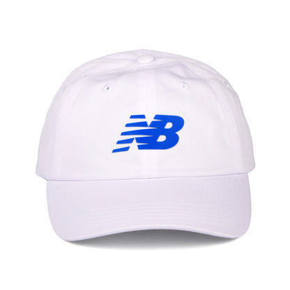 New Balance Hats Curved Brim Snapback Cap - White-Blue