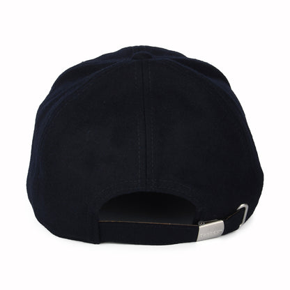 Barbour Hats Hudshaw Melton Wool Baseball Cap - Navy Blue
