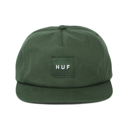 HUF Box Logo Unstructured Snapback Cap - Dark Green