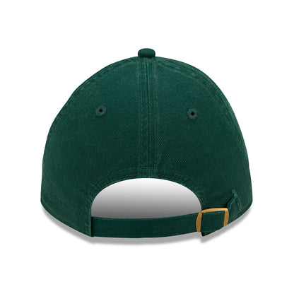 New Era 9TWENTY Oakland Athletics Baseball Cap - MLB League Essential - Dark Green-Yellow