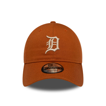 New Era 9TWENTY Detroit Tigers Baseball Cap - MLB League Essential - Brown-Stone