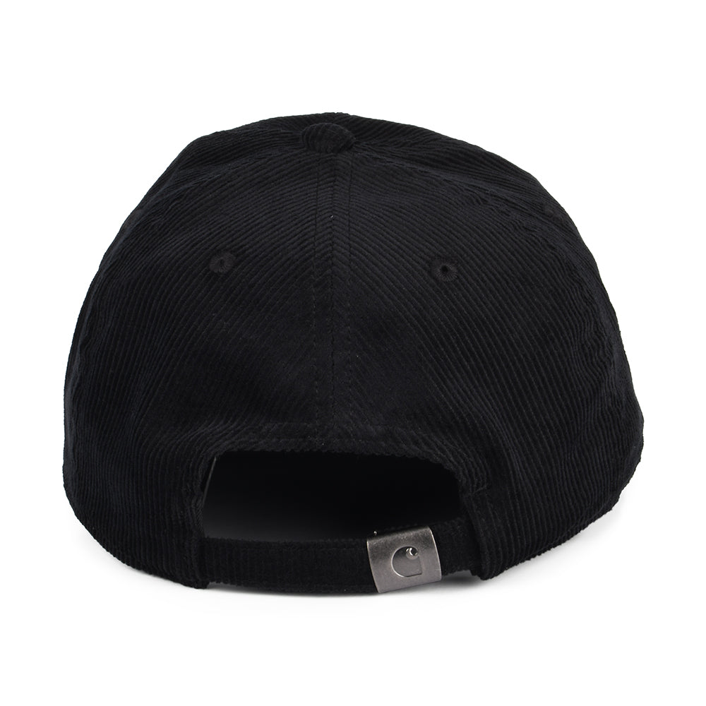 Carhartt WIP Hats Harlem Corduroy Tonal Baseball Cap - Black
