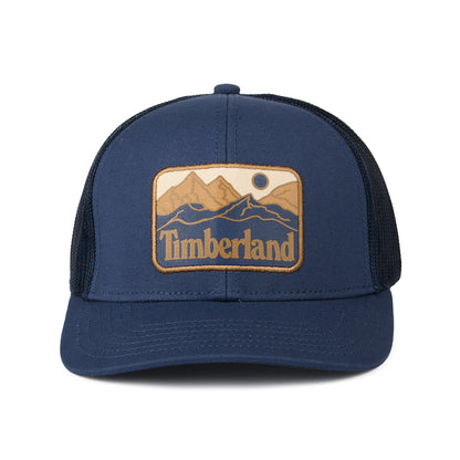 Timberland Hats Mountain Line Patch Trucker Cap - Dark Blue