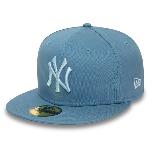 New Era 59FIFTY New York Yankees Baseball Cap - MLB League Essential - Light Blue-Ice Blue