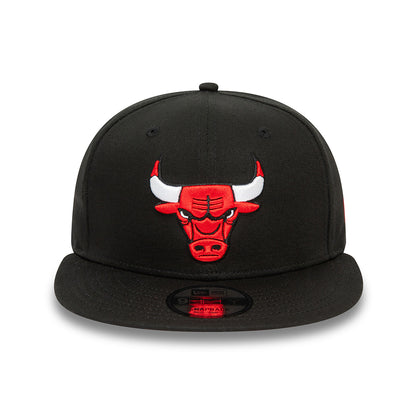 New Era 9FIFTY Chicago Bulls Snapback Cap - NBA Rear Logo - Black