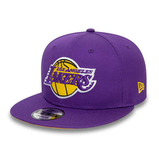 New Era 9FIFTY L.A. Lakers Snapback Cap - NBA Rear Logo - Purple