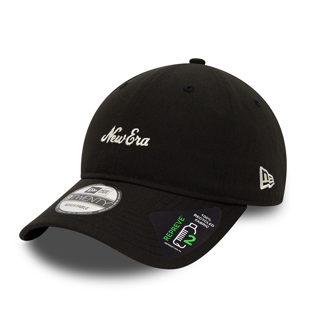 New Era 9TWENTY Repreve Baseball Cap - NE Heritage Script - Black