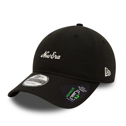 New Era 9TWENTY Repreve Baseball Cap - NE Heritage Script - Black