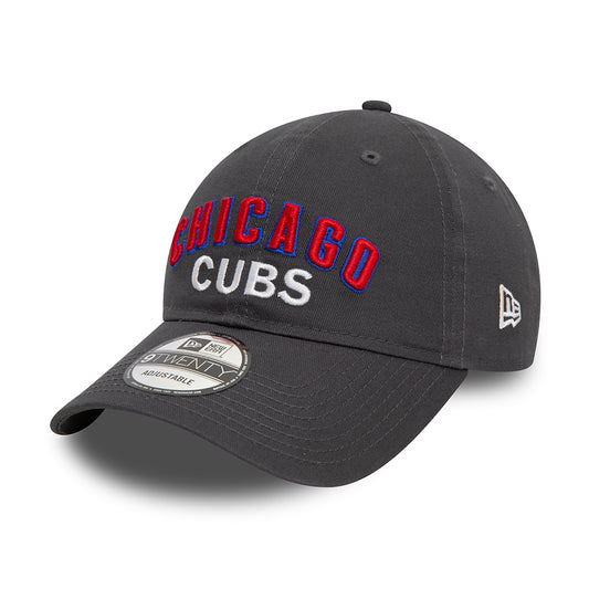 New Era 9TWENTY Chicago Cubs Baseball Cap - MLB Wordmark - Graphite