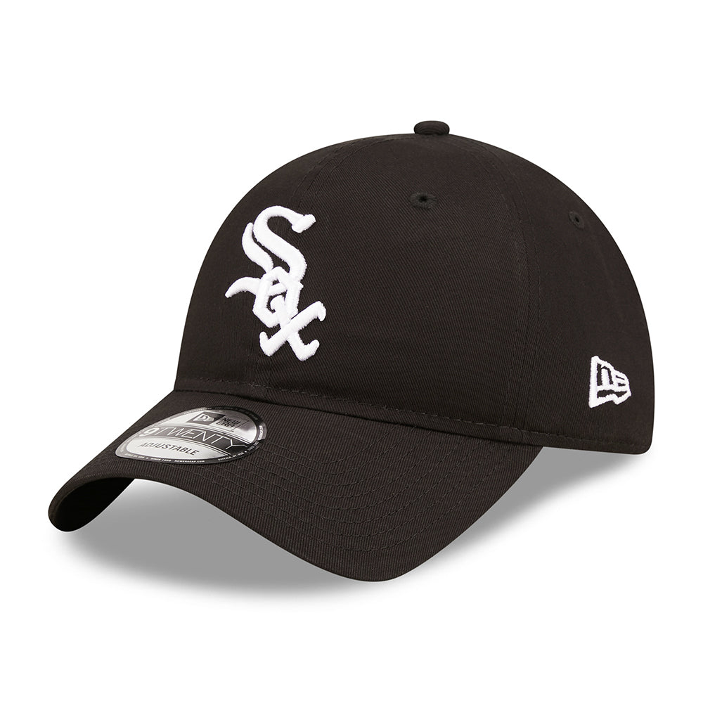 New Era 9TWENTY Chicago White Sox Baseball Cap - MLB League Essential - Black-White