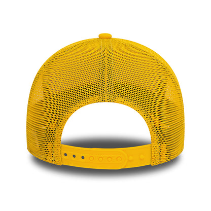 New Era New York Yankees A-Frame Trucker Cap - MLB League Essential - Yellow-White