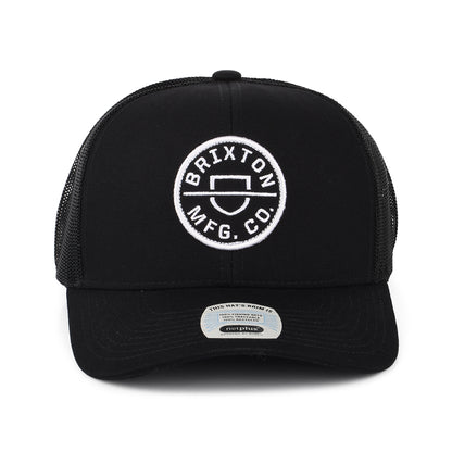 Brixton Hats Crest NetPlus MP Trucker Cap - Black