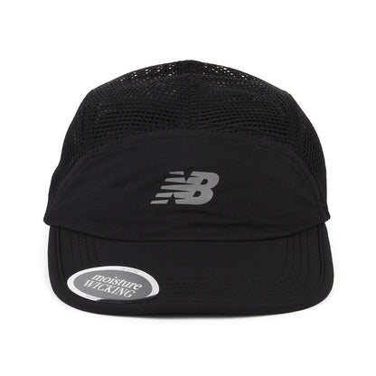 New Balance Hats Air Flow Recycled 5 Panel Cap - Black