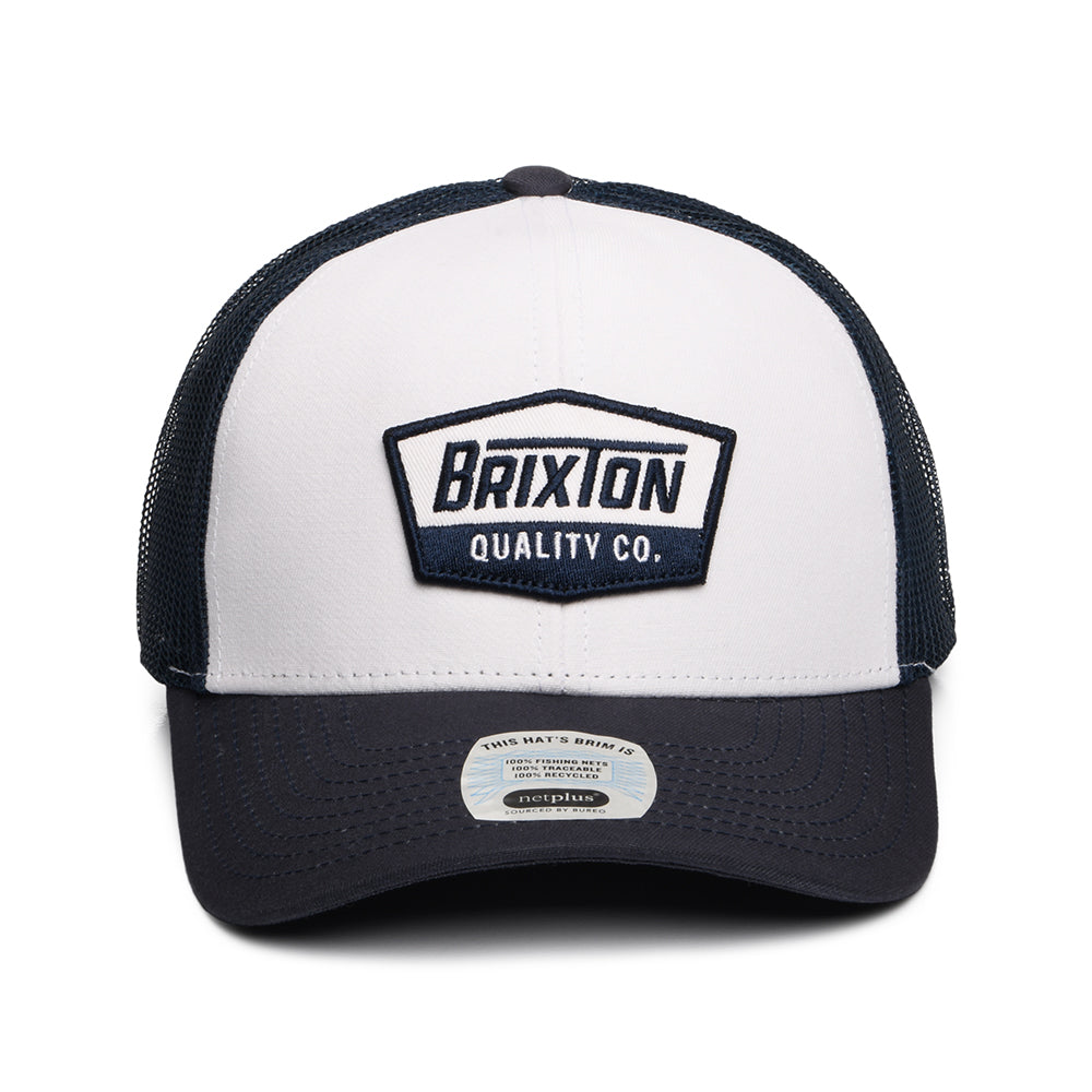 Brixton Hats Regal NetPlus MP Trucker Cap - White-Washed Navy