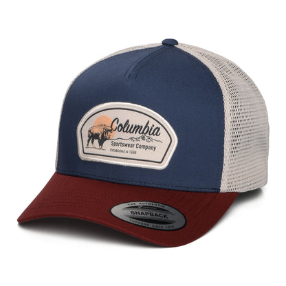 Columbia Hats Buffalo Roam Road Ready Trucker Cap - Navy-Wine
