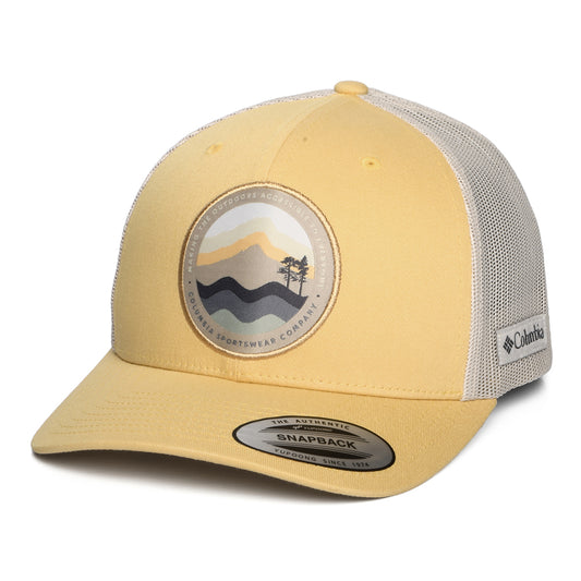 Columbia Hats Circular Landscape Mesh Trucker Cap - Light Sand