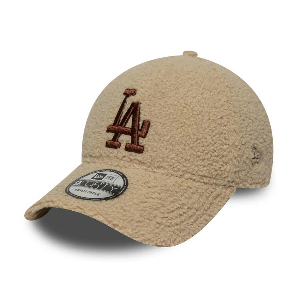 New Era 9FORTY L.A. Dodgers Baseball Cap - MLB Borg - Beige-Brown