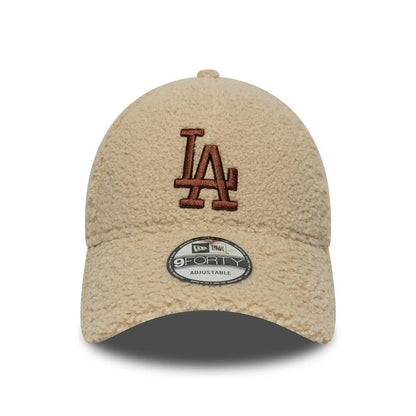 New Era 9FORTY L.A. Dodgers Baseball Cap - MLB Borg - Beige-Brown