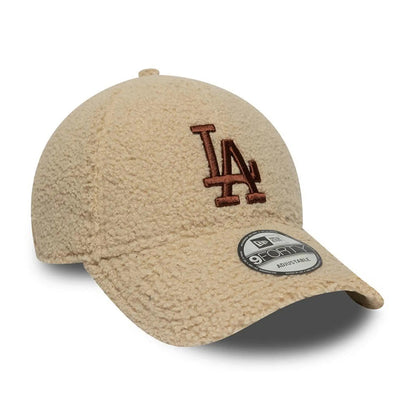 New Era 9FORTY L.A. Dodgers Baseball Cap - MLB Borg - Beige-Brown
