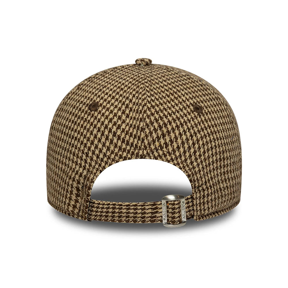 New Era 9TWENTY L.A. Dodgers Baseball Cap - MLB Hountstooth - Beige-Brown
