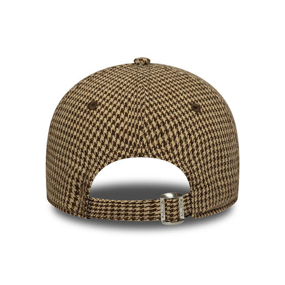 New Era 9TWENTY L.A. Dodgers Baseball Cap - MLB Hountstooth - Beige-Brown