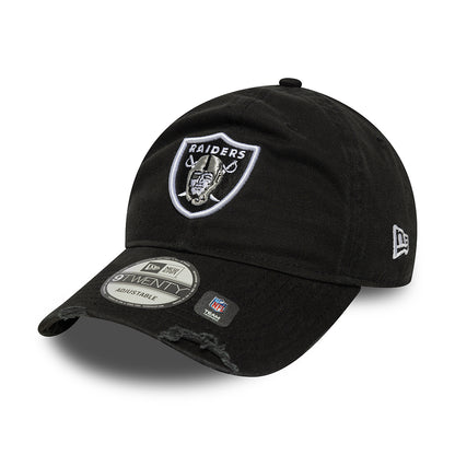 New Era Unisex 9TWENTY Las Vegas Raiders Baseball Cap - NFL Washed - Black