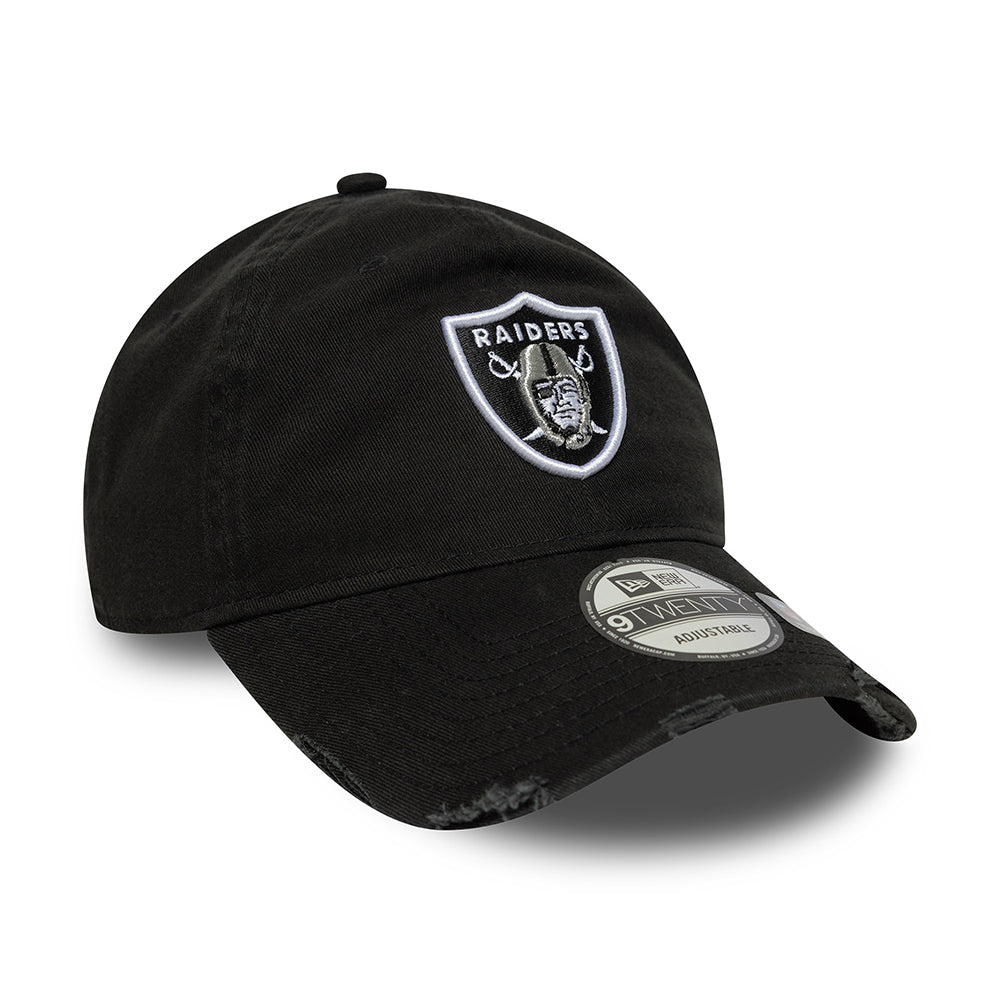 New Era Unisex 9TWENTY Las Vegas Raiders Baseball Cap - NFL Washed - Black