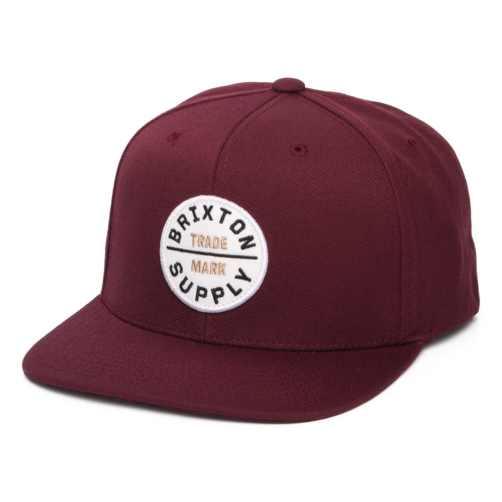 Brixton Hats Oath III Snapback Cap - Port