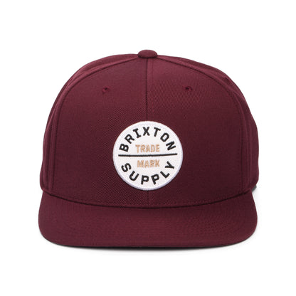 Brixton Hats Oath III Snapback Cap - Port