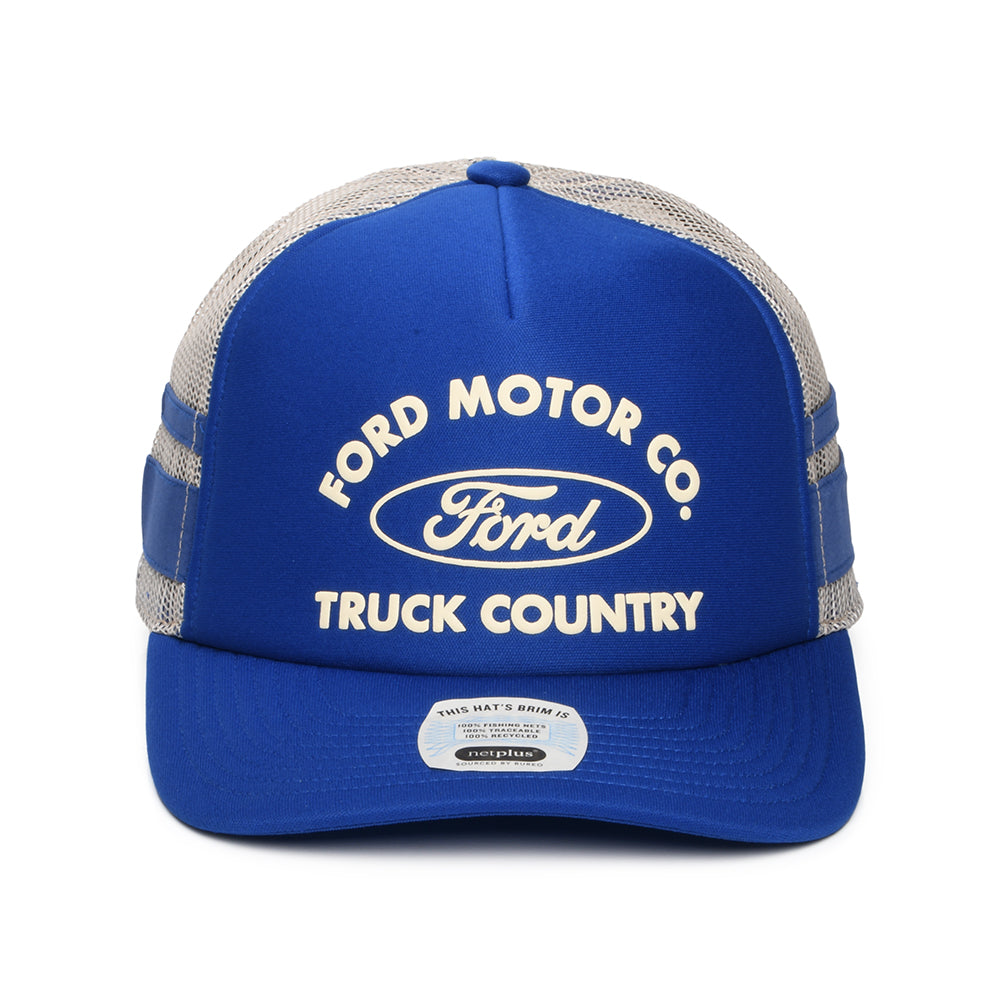 Brixton Hats Ford Built Tough MP Trucker Cap - Blue-White