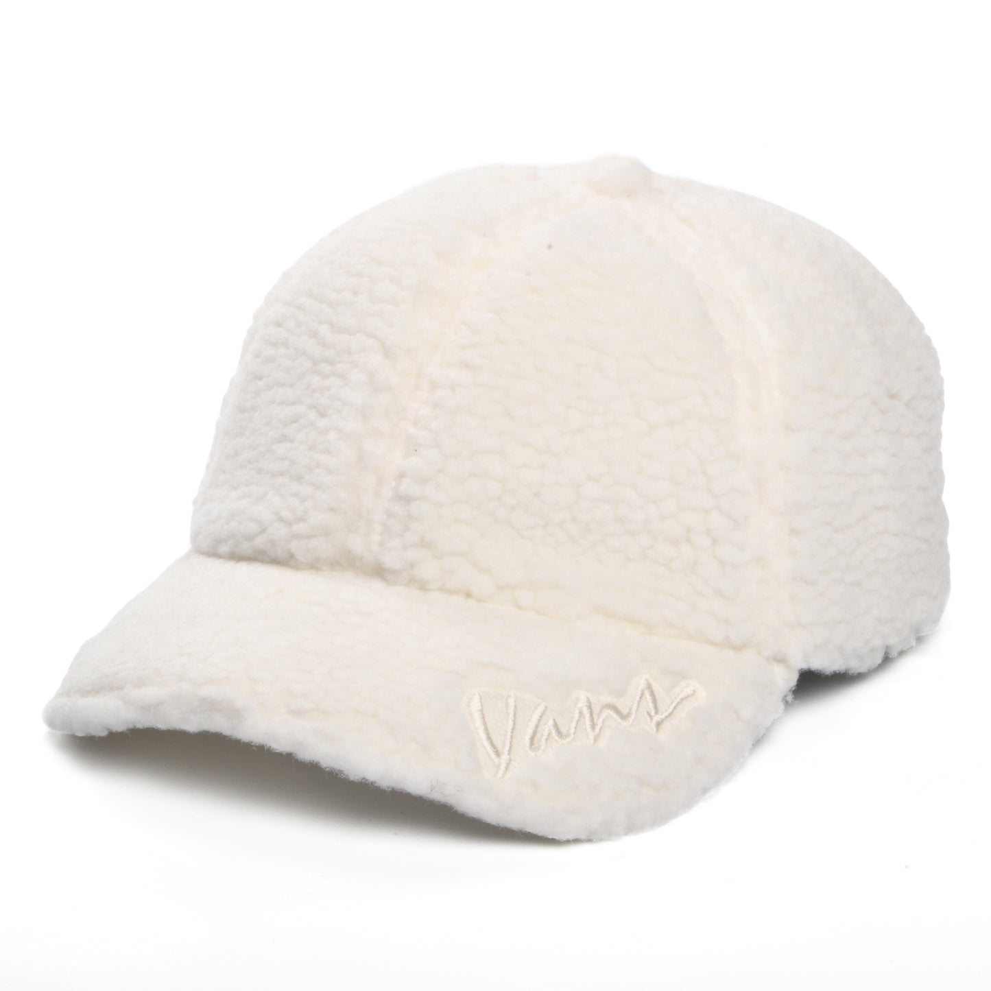 Vans Hats Celano Faux Sherpa Baseball Cap - Cream