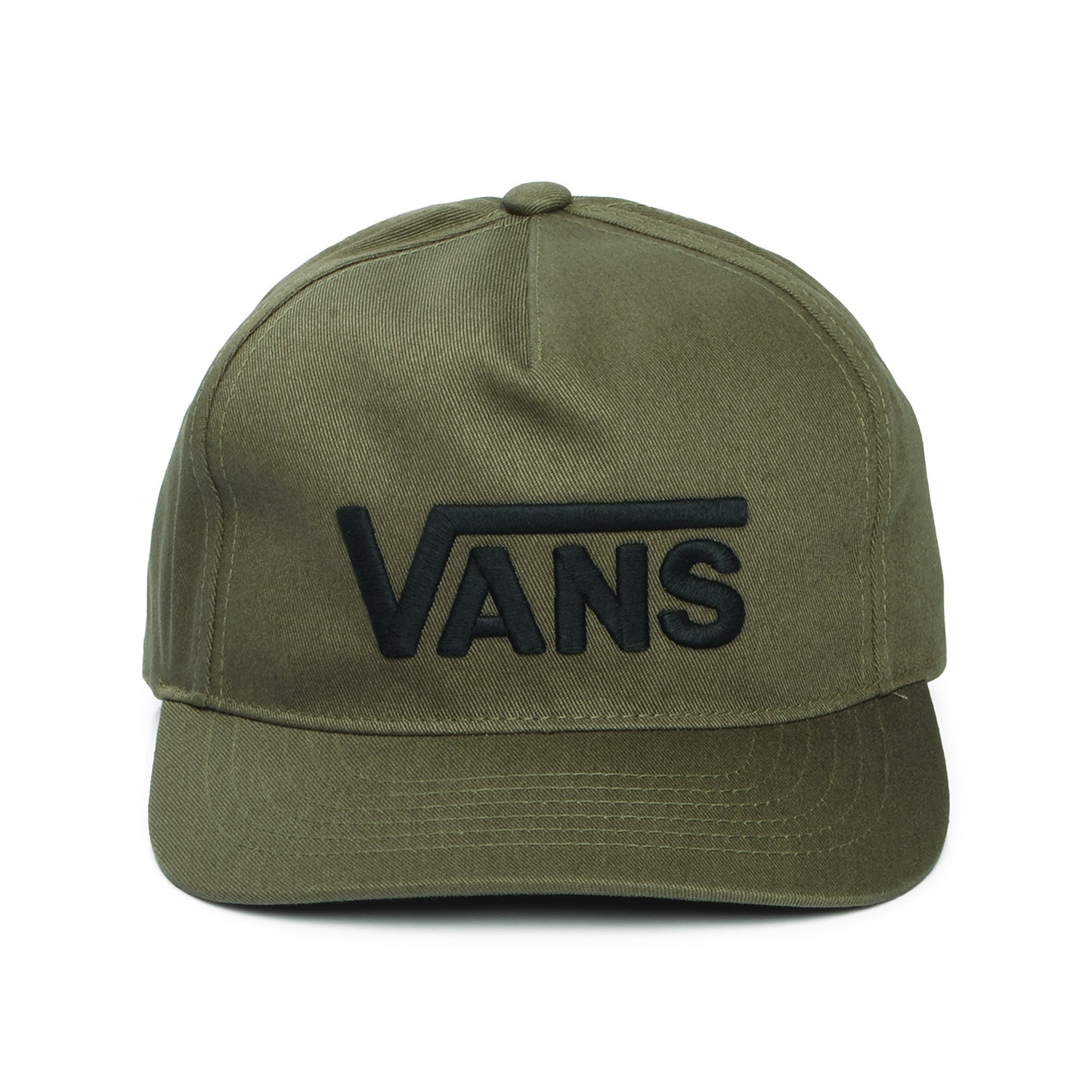 Vans Hats Drop V Logo Curved Brim Snapback Cap - Olive-Black