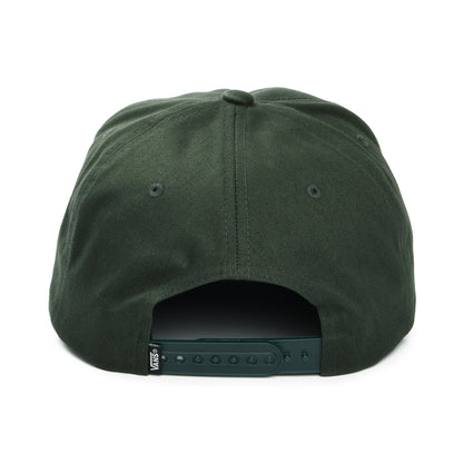 Vans Hats Drop V Logo Curved Brim Snapback Cap - Dark Moss-Yellow