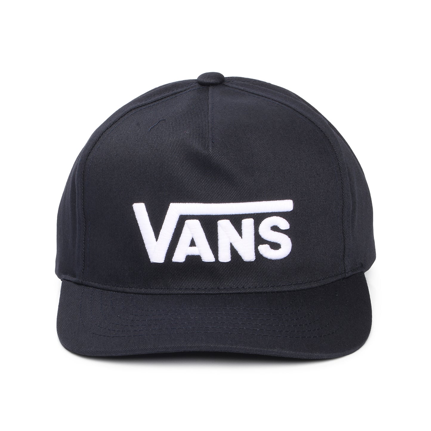 Vans Hats Drop V Logo Curved Brim Snapback Cap - Midnight-White