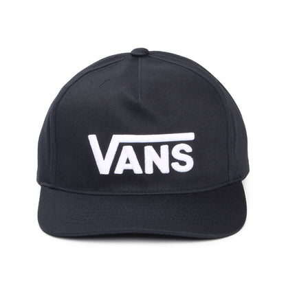Vans Hats Drop V Logo Curved Brim Snapback Cap - Midnight-White
