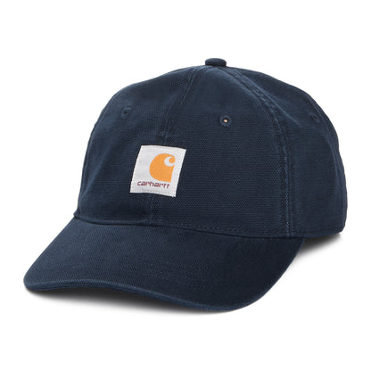Carhartt WIP Hats Selby Washed Cotton Canvas Baseball Cap - Dark Navy