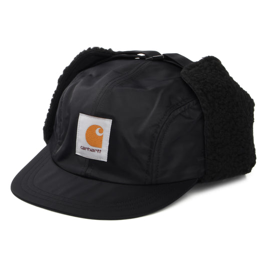 Carhartt WIP Hats Oltera 4 Panel Cap With Earflaps - Black