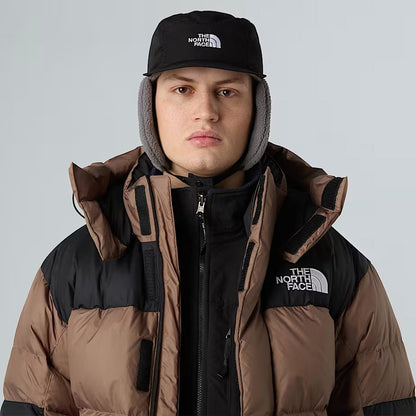 The North Face Hats Yumiori Water Repellent 5 Panel Cap With Earflaps - Black-Grey