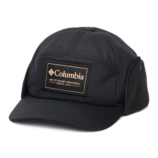 Columbia Hats Landroamer Baseball Cap with Earflaps - Black