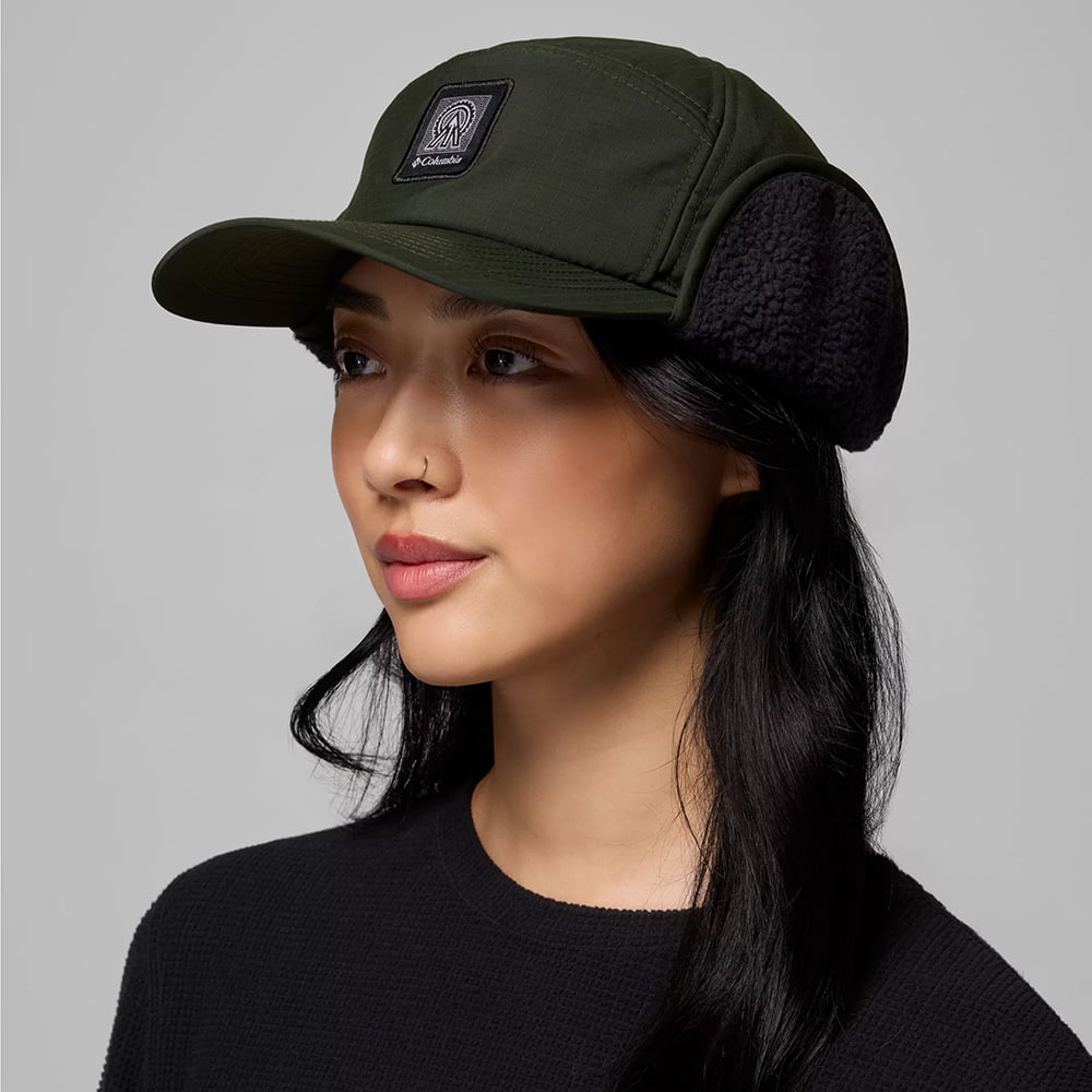 Columbia Hats Landroamer Baseball Cap with Earflaps - Dark Green